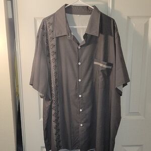 Men's Gray Short Sleeve Shirt
